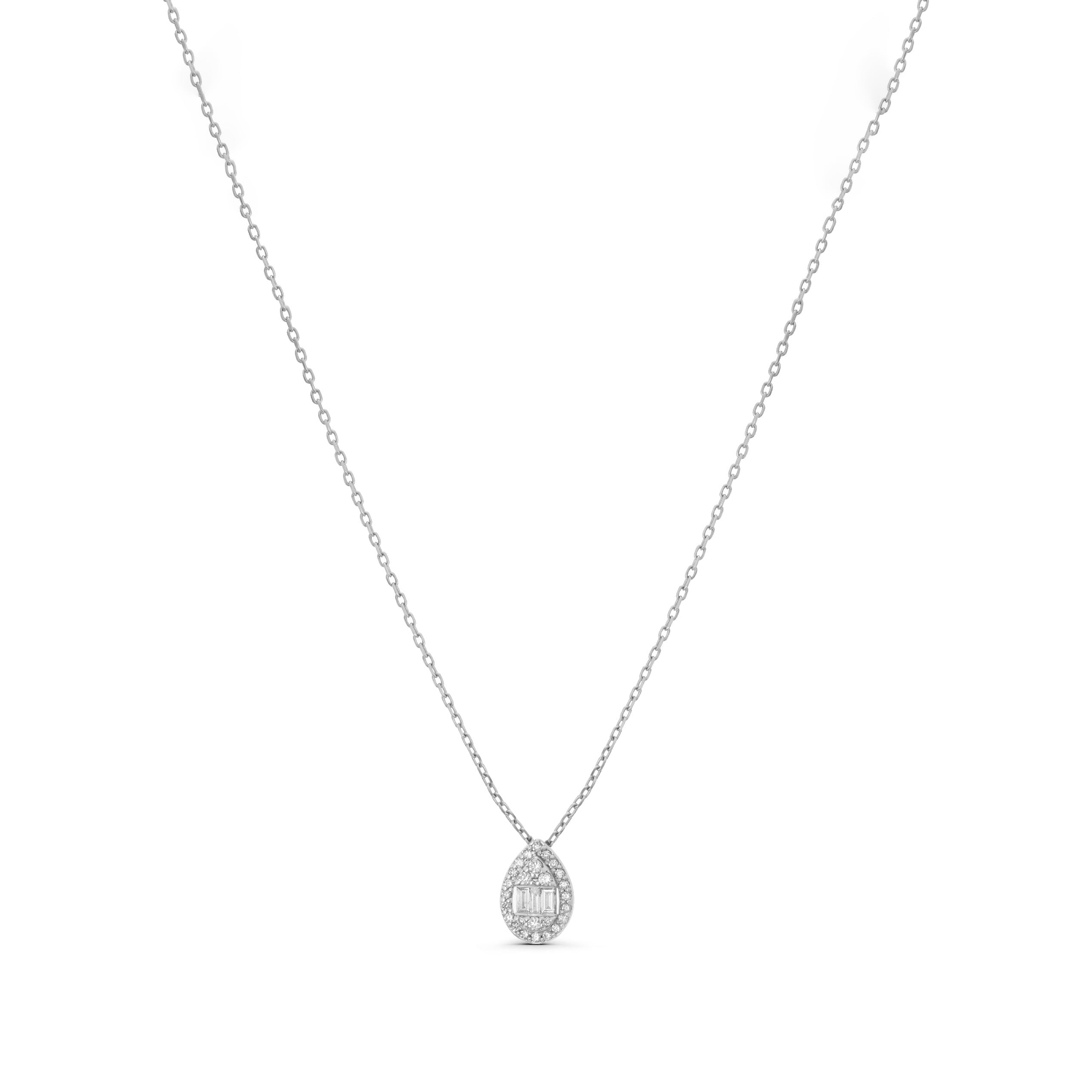 Diamond Teardrop Necklace 2.0