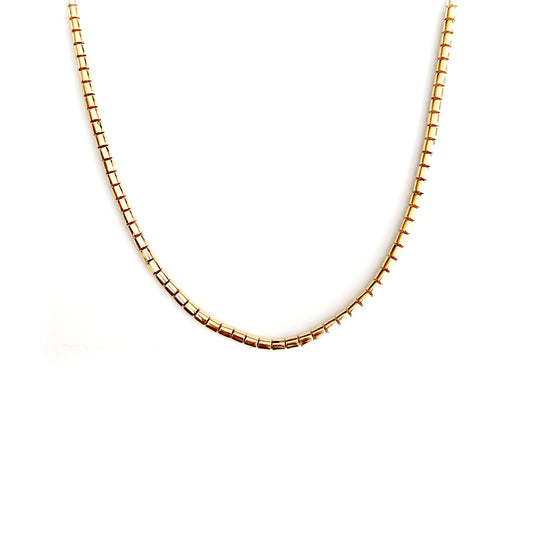 Cylinder Chain Necklace