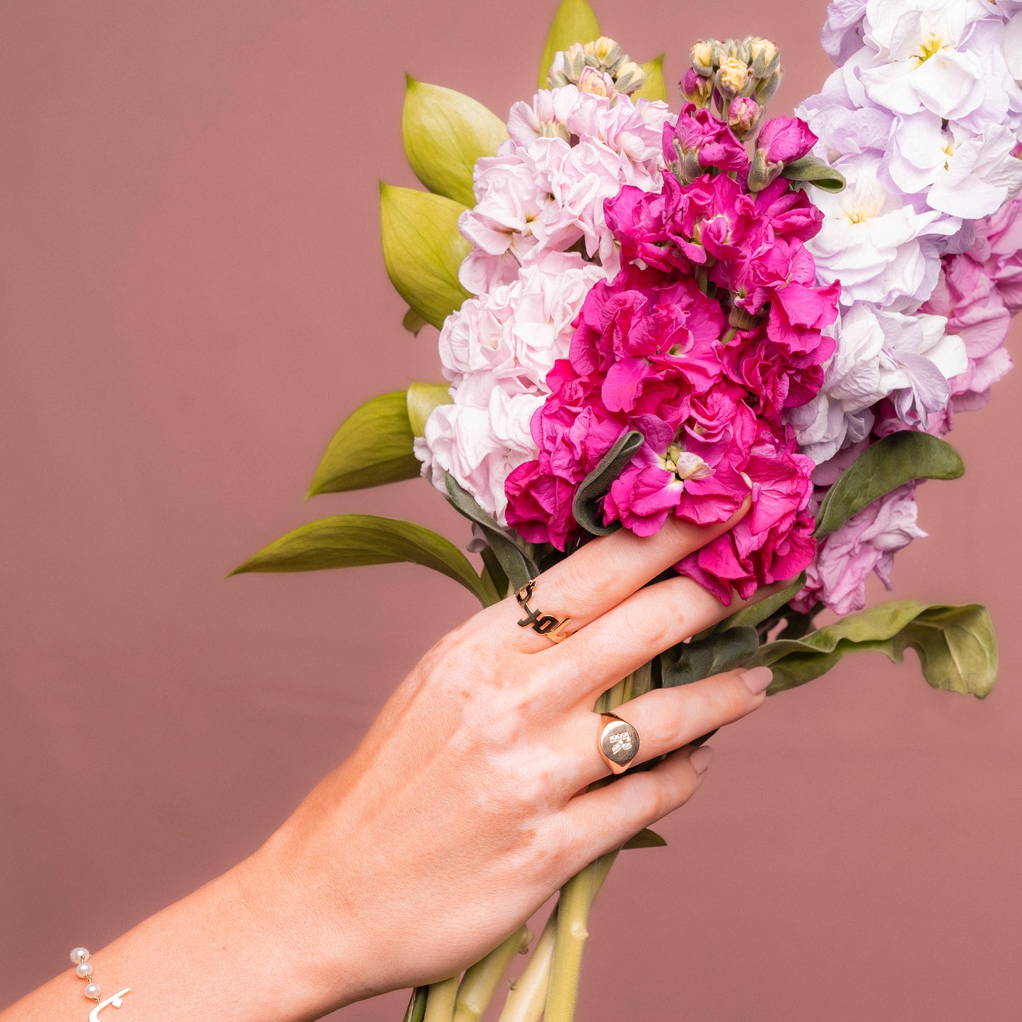 Letter Signet Ring
