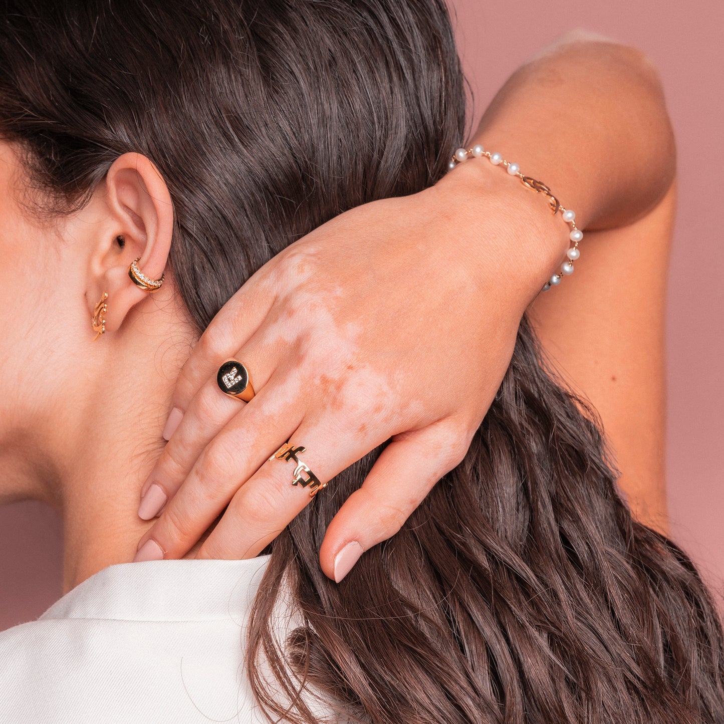 Letter Signet Ring