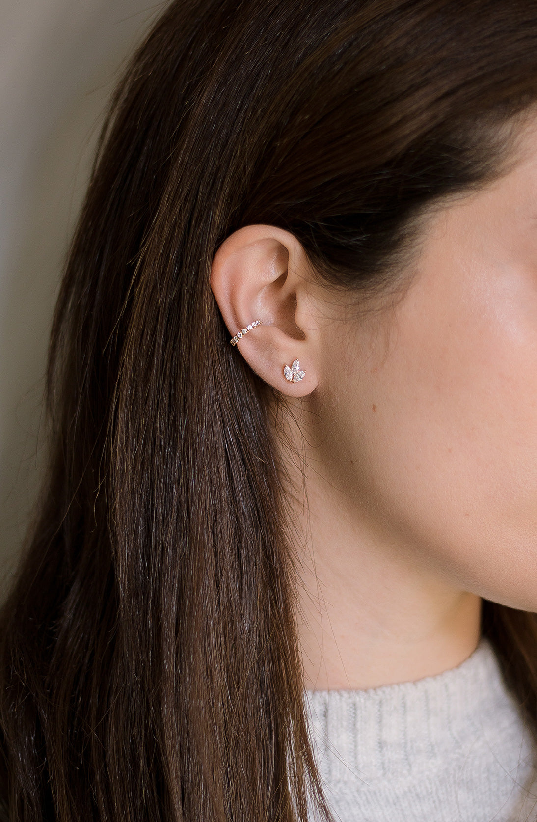 single line ear cuff