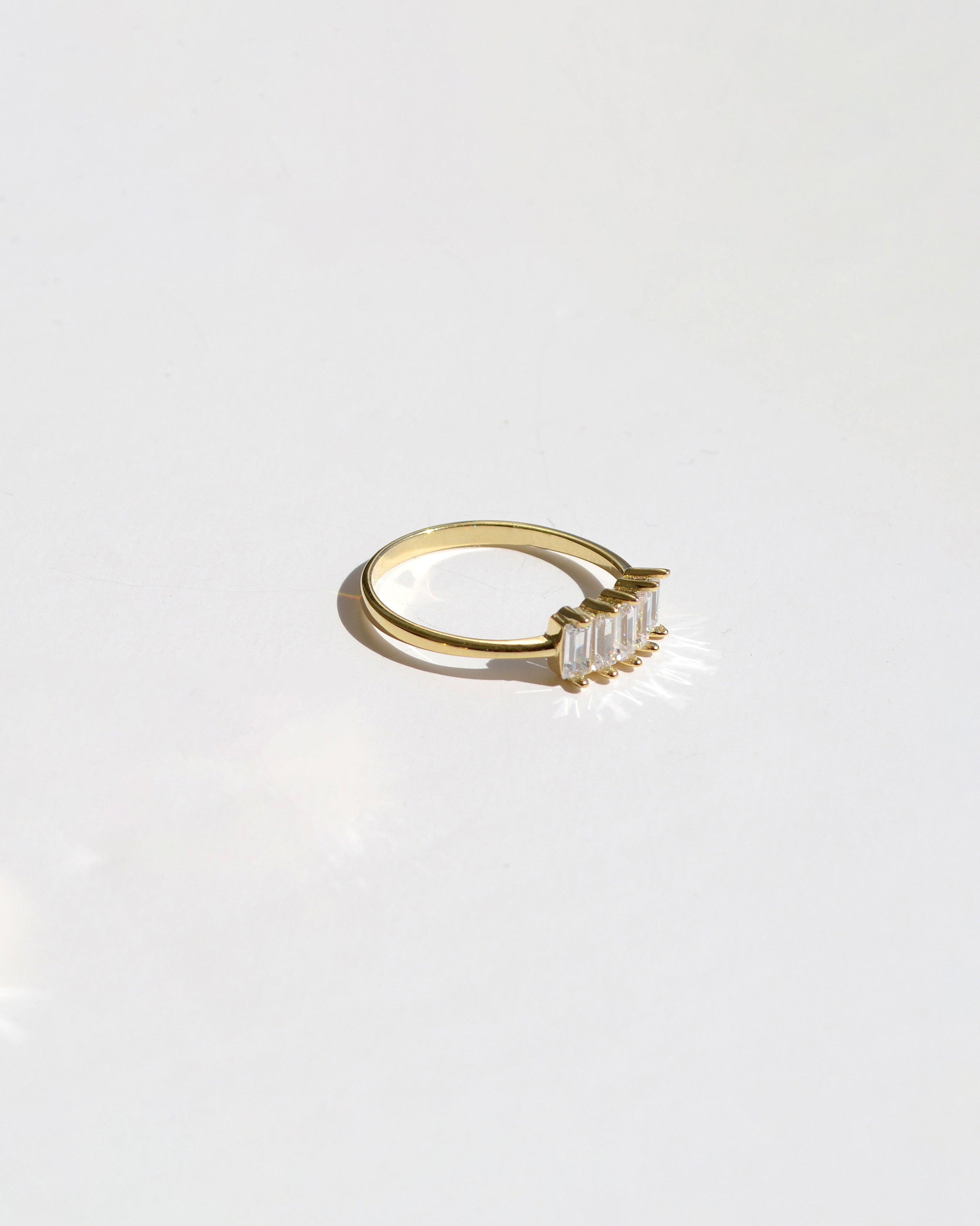 five baguette stones ring