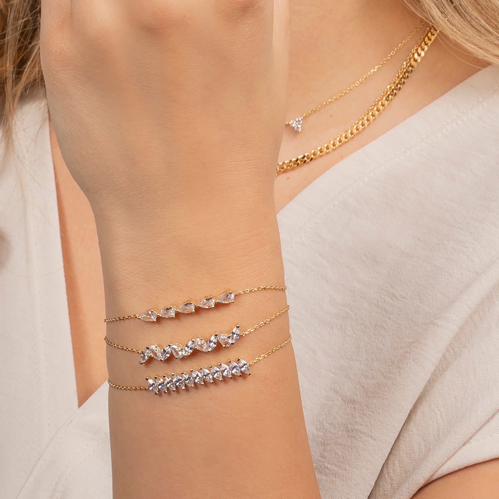 Pear Stones Bracelet