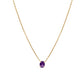 Amethyst Single Stone Necklace 2.0