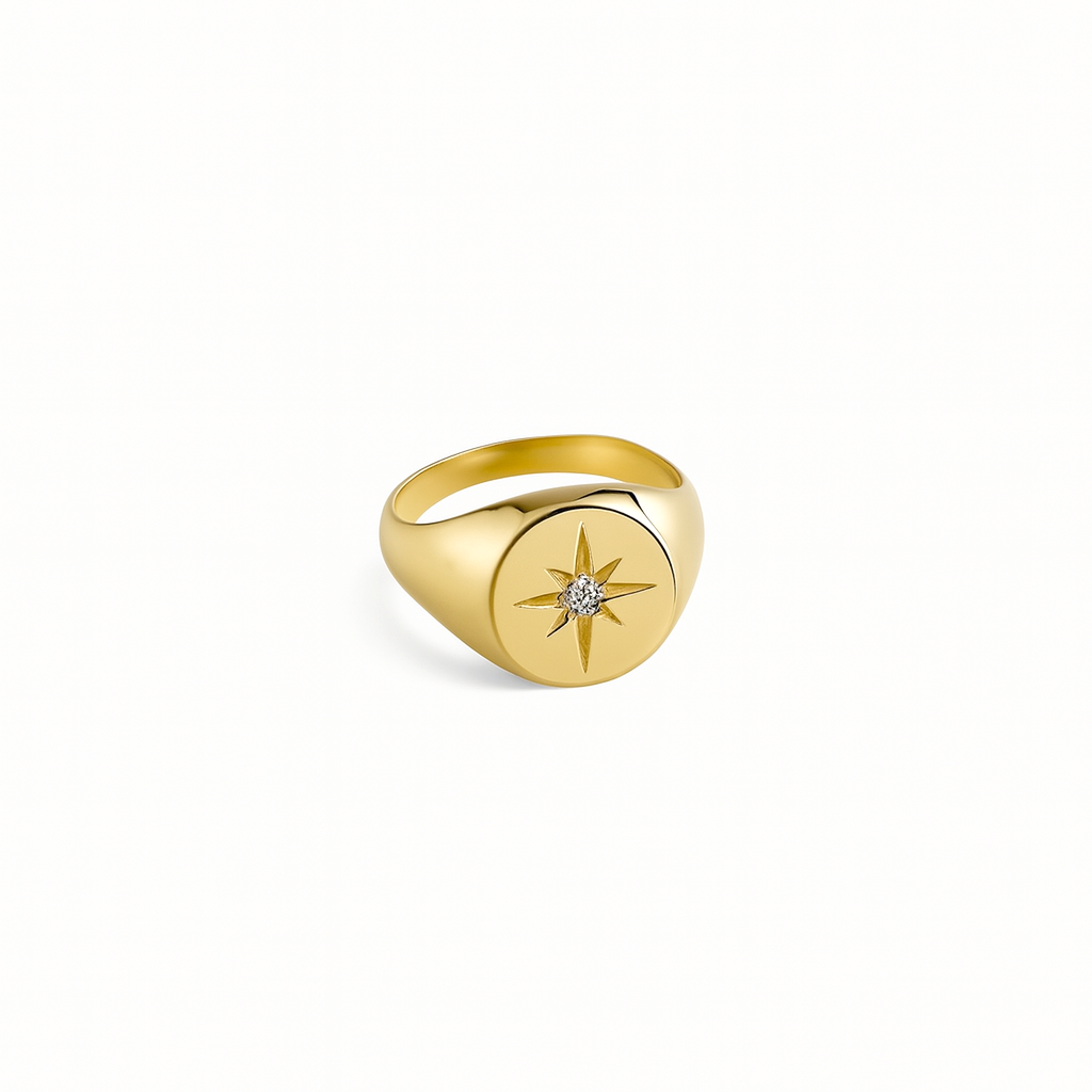 Starburst Signet Ring