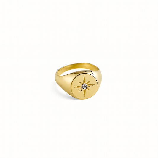 Starburst Signet Ring