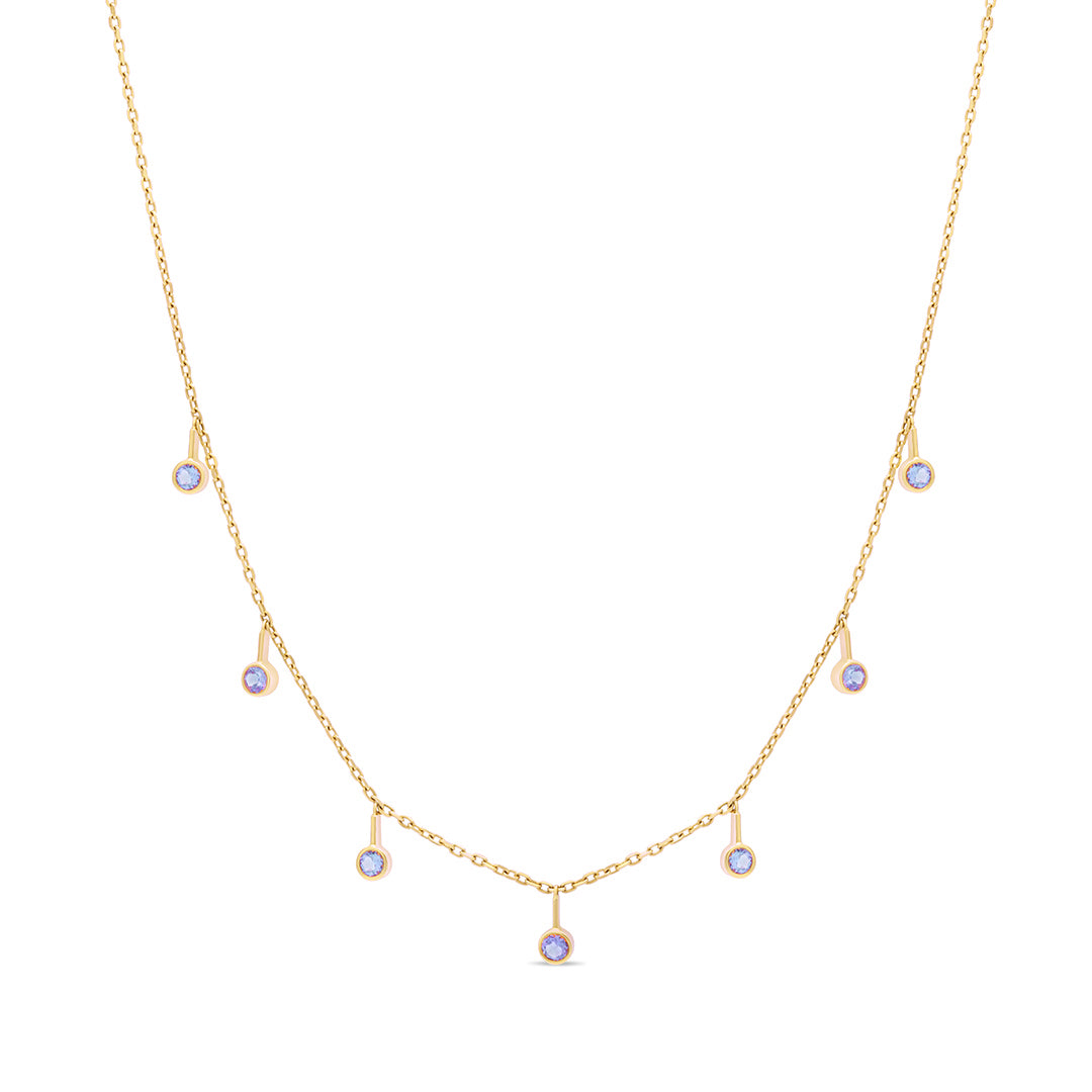 Amethyst Drop Necklace