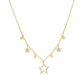 Diamond Star Drops Necklace