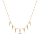 Diamond Triangle Drops Necklace