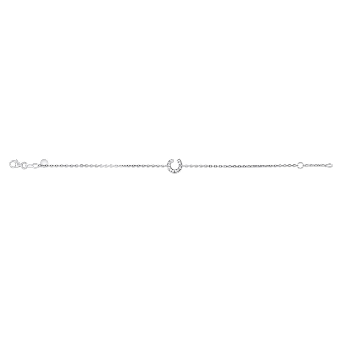 Diamond Letter Chain Bracelet