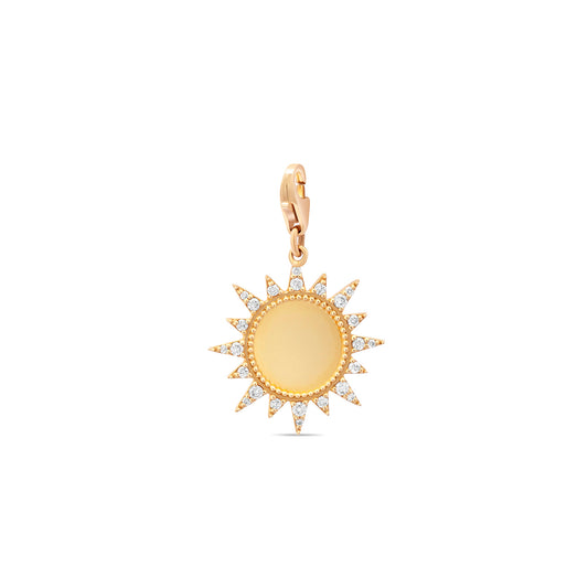 Diamond Sun Charm