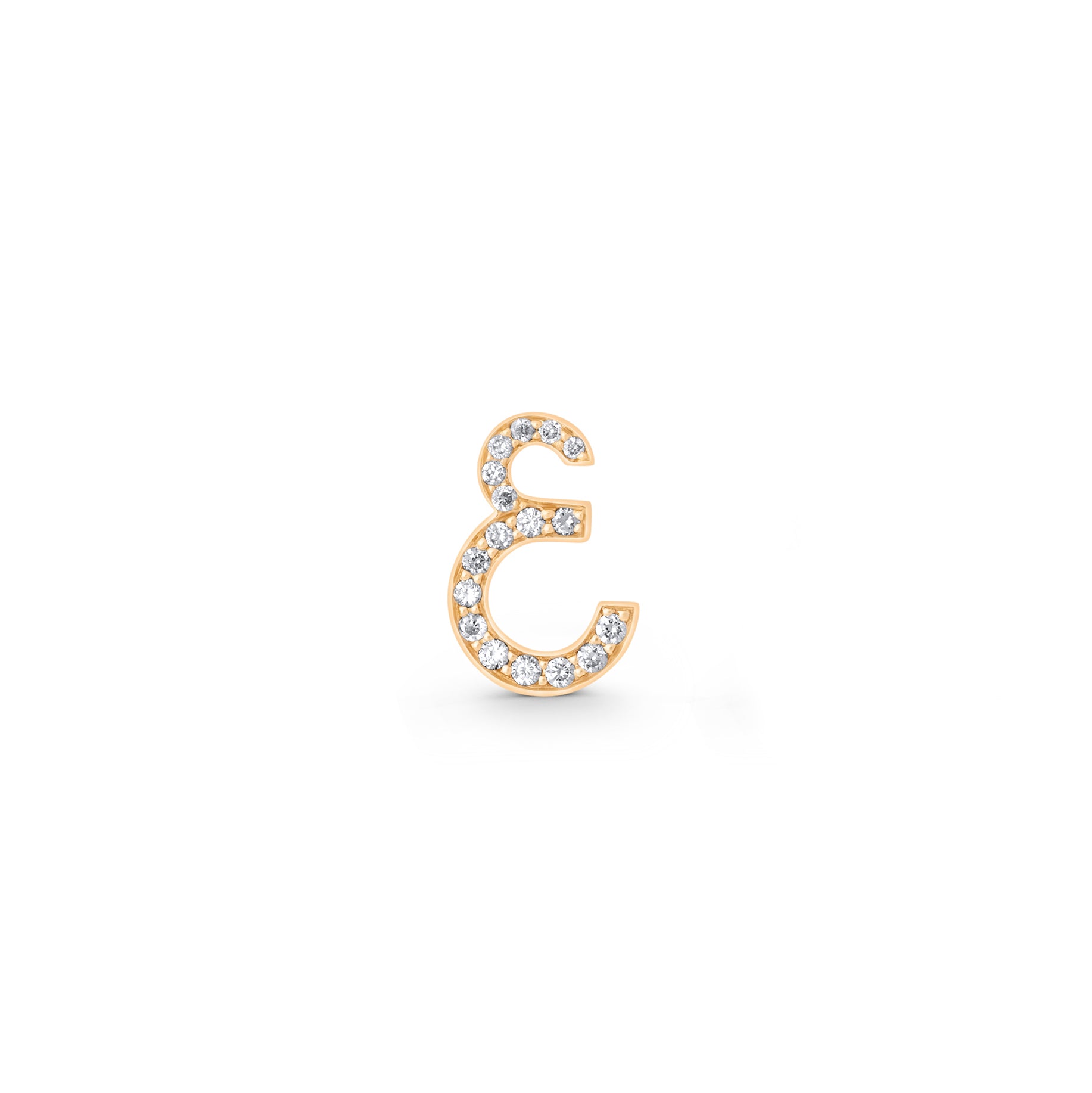 Diamond Letter Stud