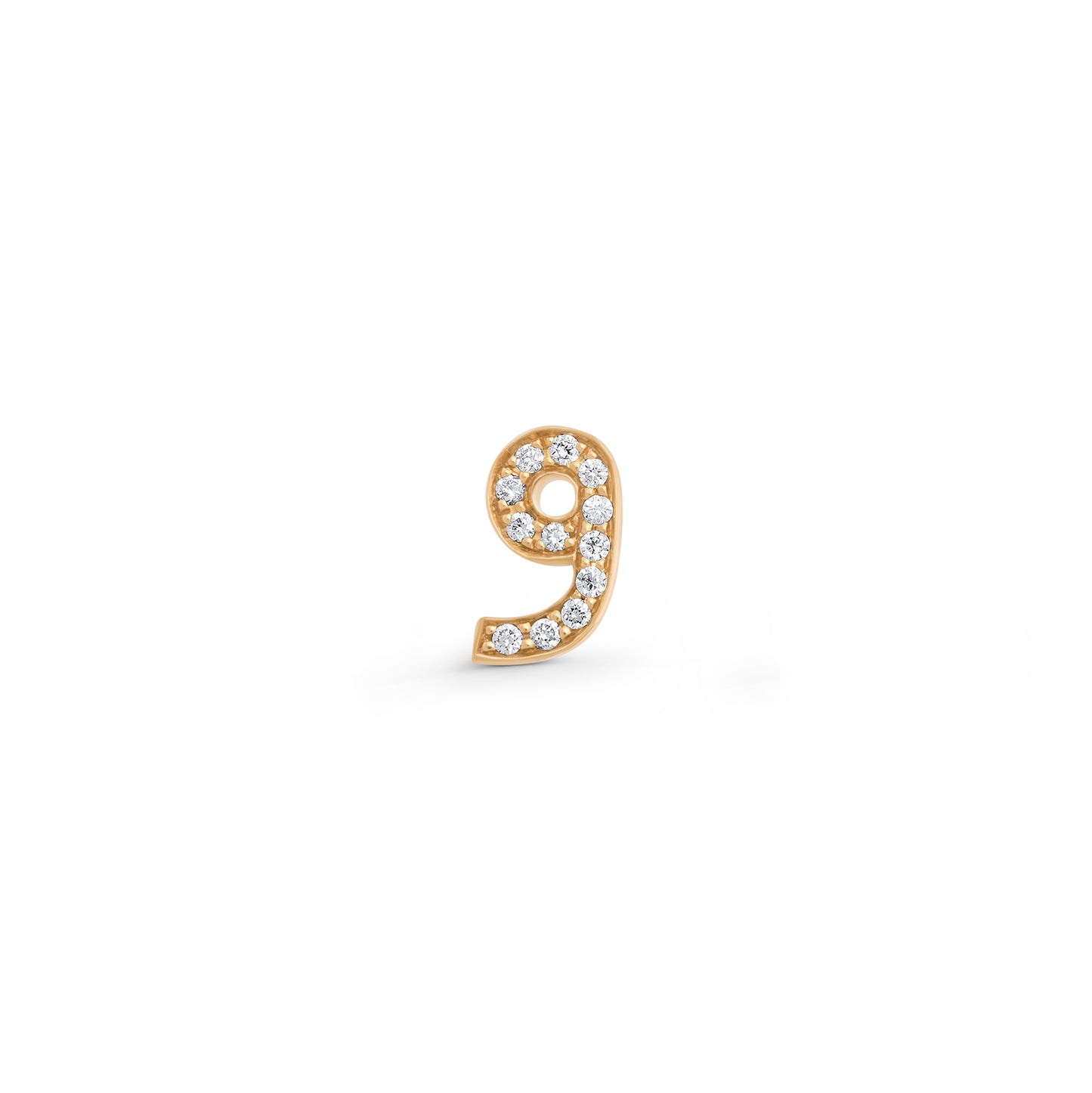 Diamond Letter Stud