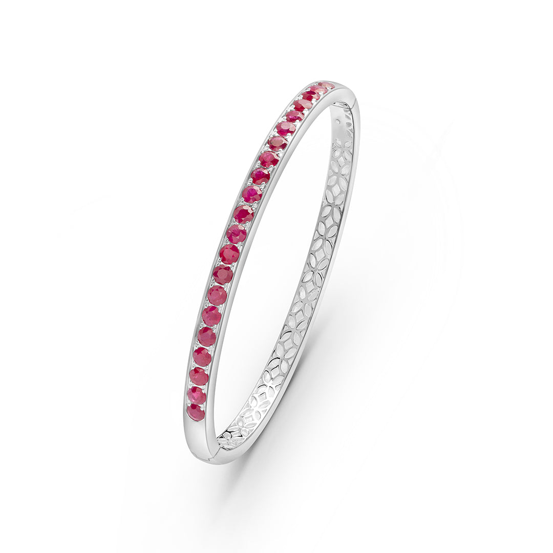 Ruby Line Bangle