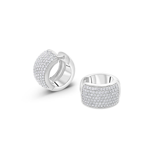 Diamond Chunky Hoops