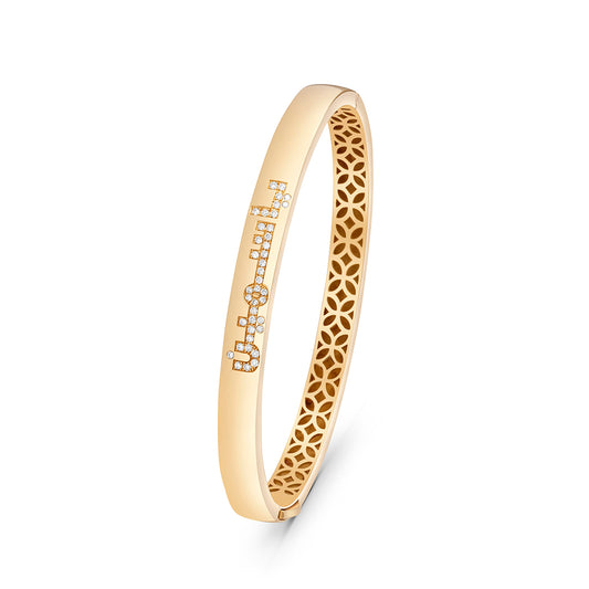 Diamond Name Bangle