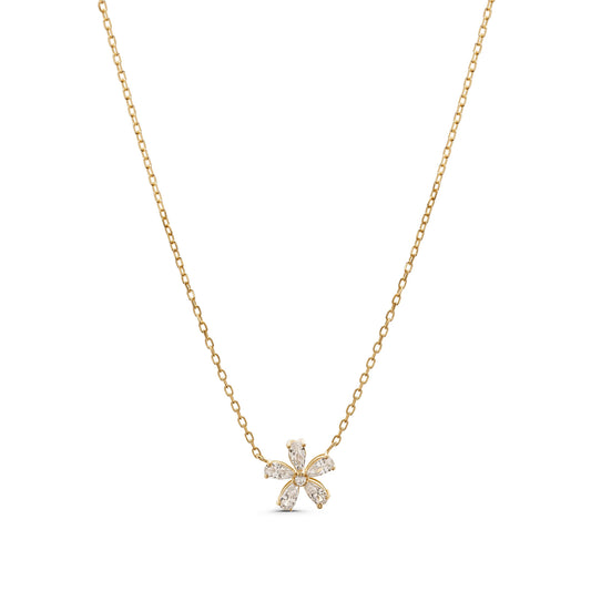 Five Petals Flower Necklace