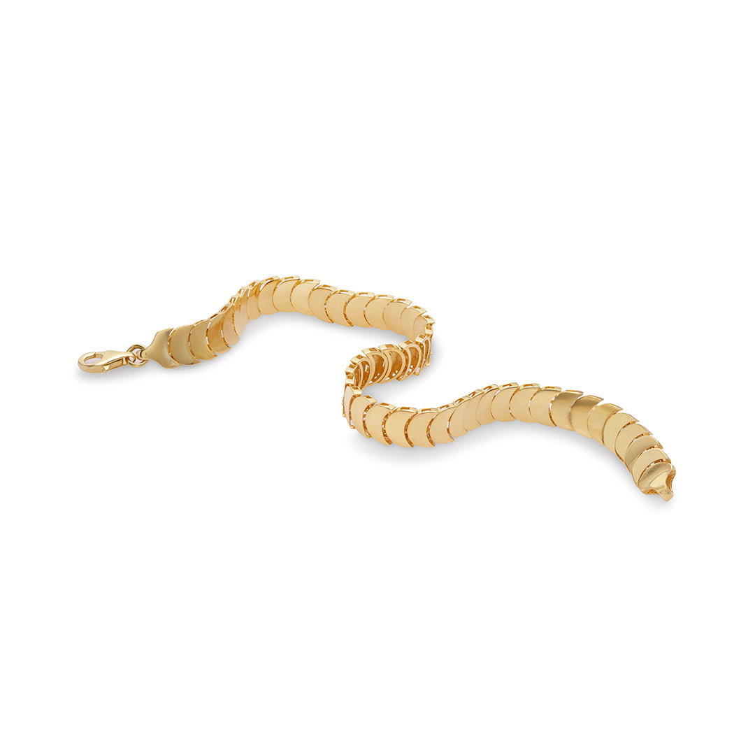 Moon Shaped Chain Bracelet