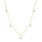 Pear Stone Drop Chain Necklace