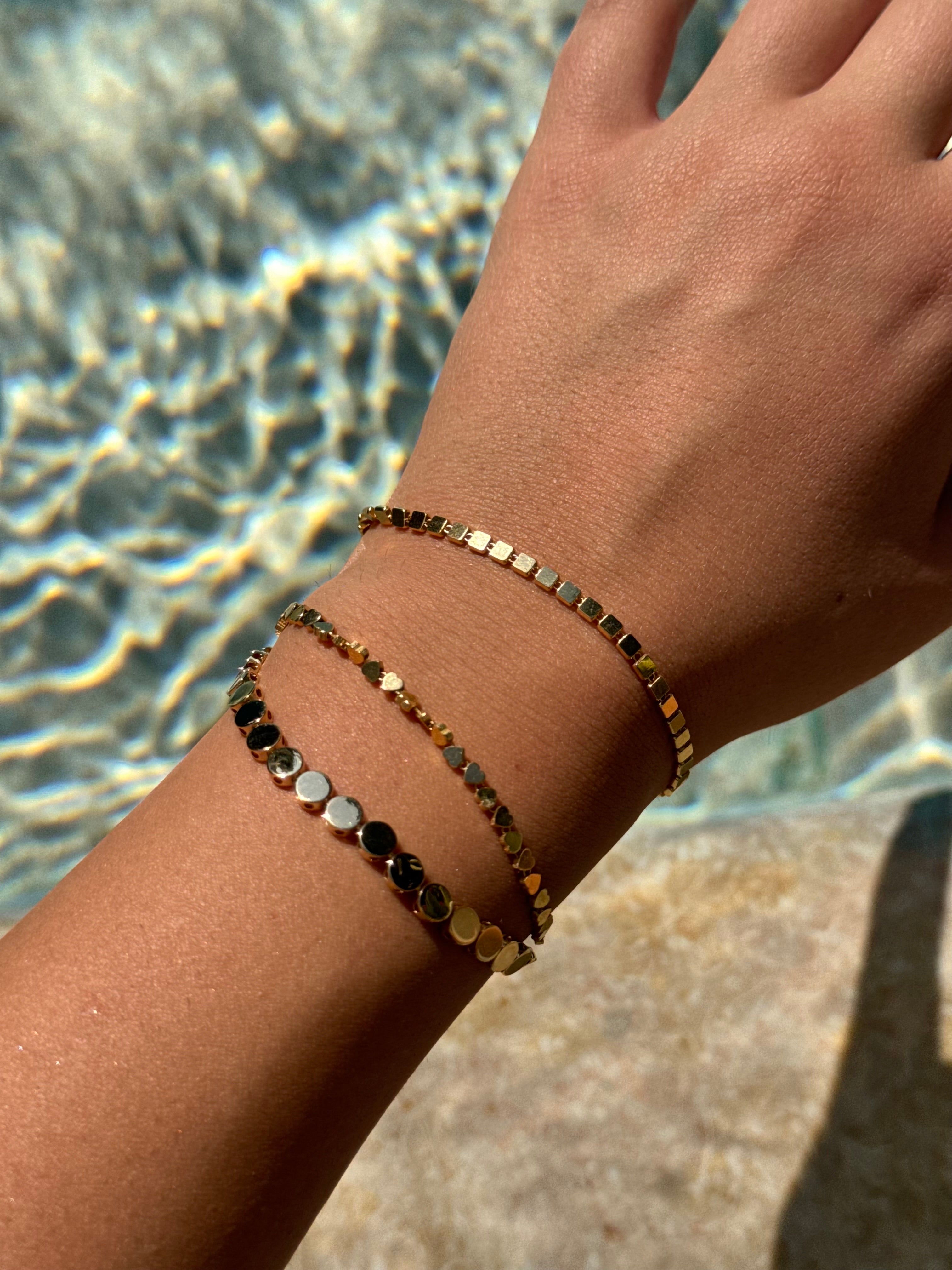 Hearts Chain Bracelet