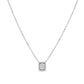Diamond Square Pendant Necklace