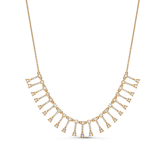 Diamond Pear Cut Drop Necklace