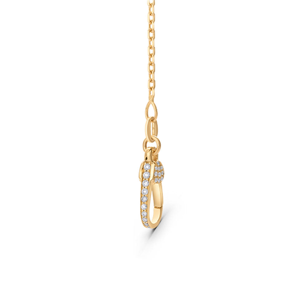 Diamond Lock Necklace