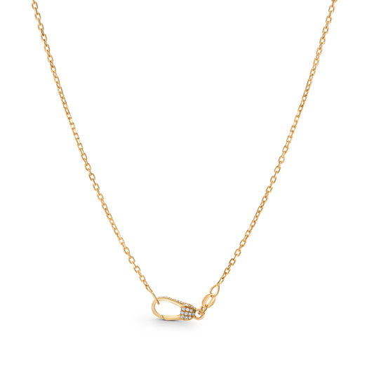 Diamond Lock Necklace