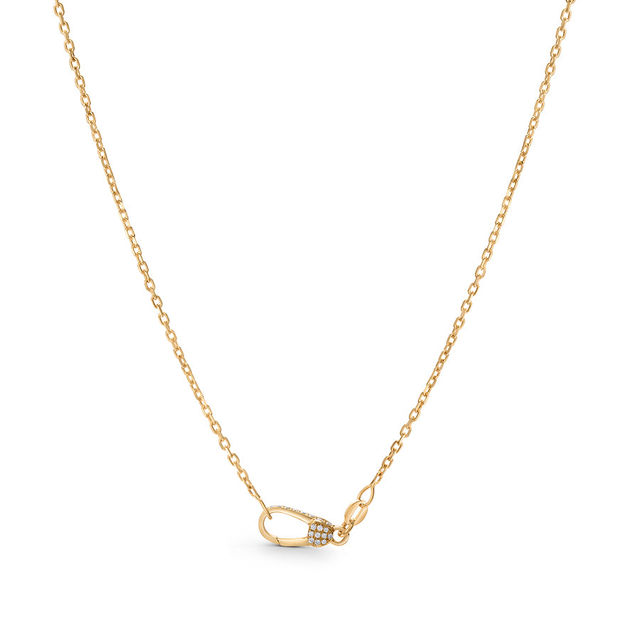 Diamond Lock Necklace