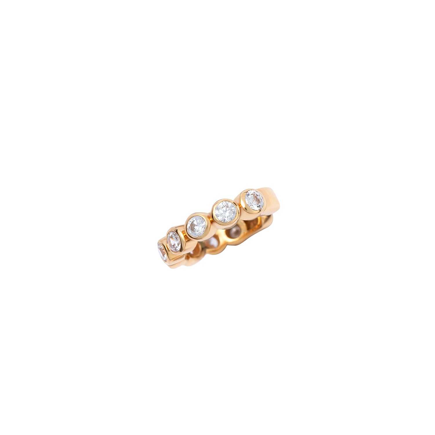 Bezel Stones Ear Cuff