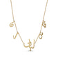Name With Dangling Letters Necklace