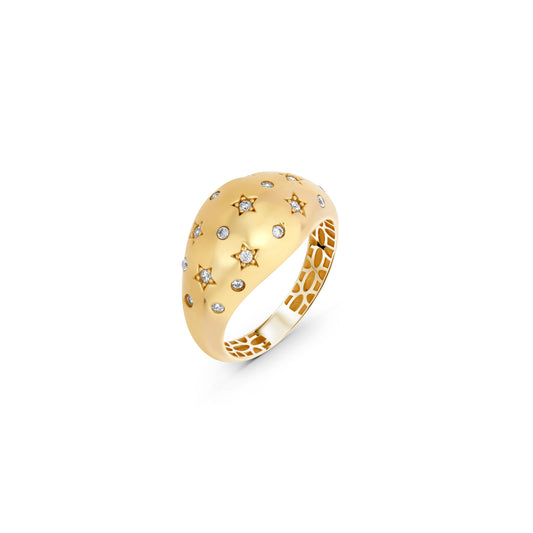 Stars and Stones Bold Dome Ring