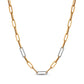 Encrusted Paperclip Chain Necklace