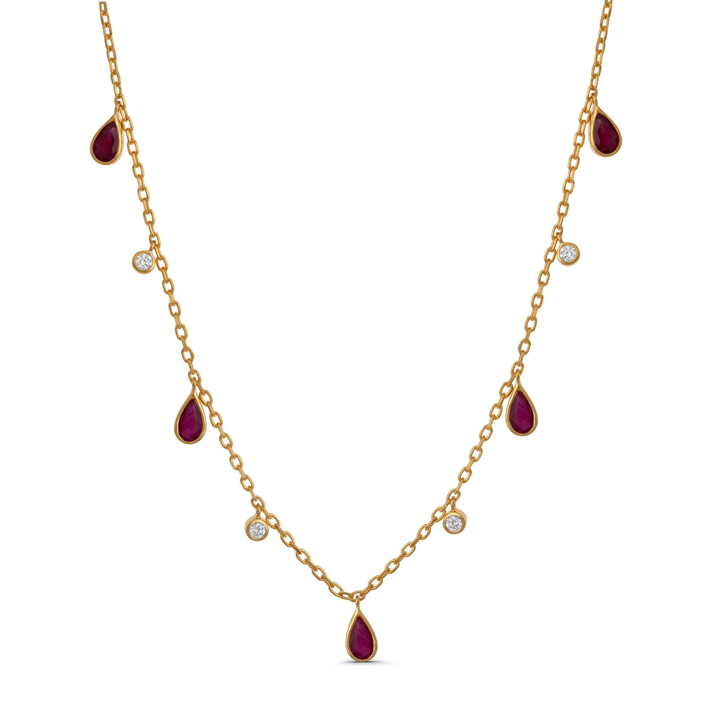 Diamond and Ruby Necklace