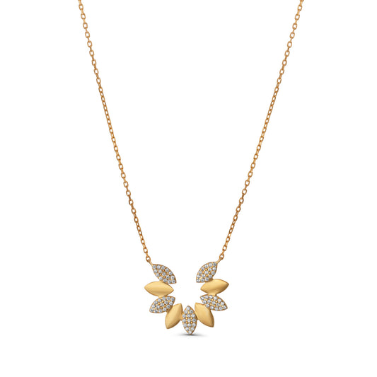 Marquise Open Flower Necklace