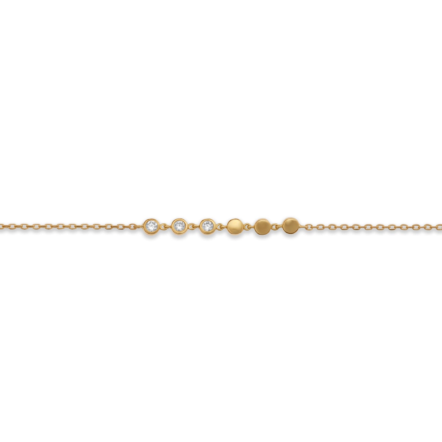 Half Mini Bezel Stones Bracelet