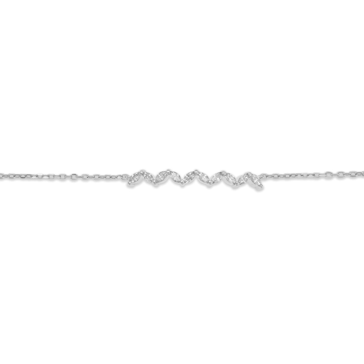 Diamond Marquise Stones Bracelet