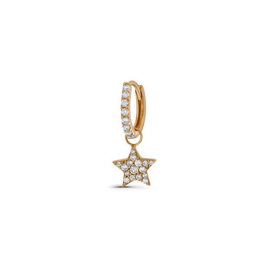 Star Huggie Hoop