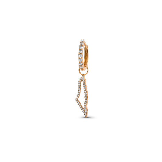 Palestine Huggie Hoop