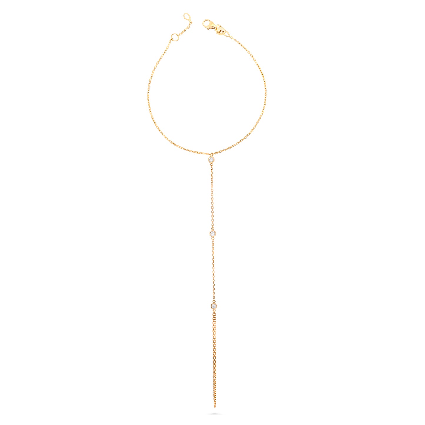 Triple Stone Hand Chain