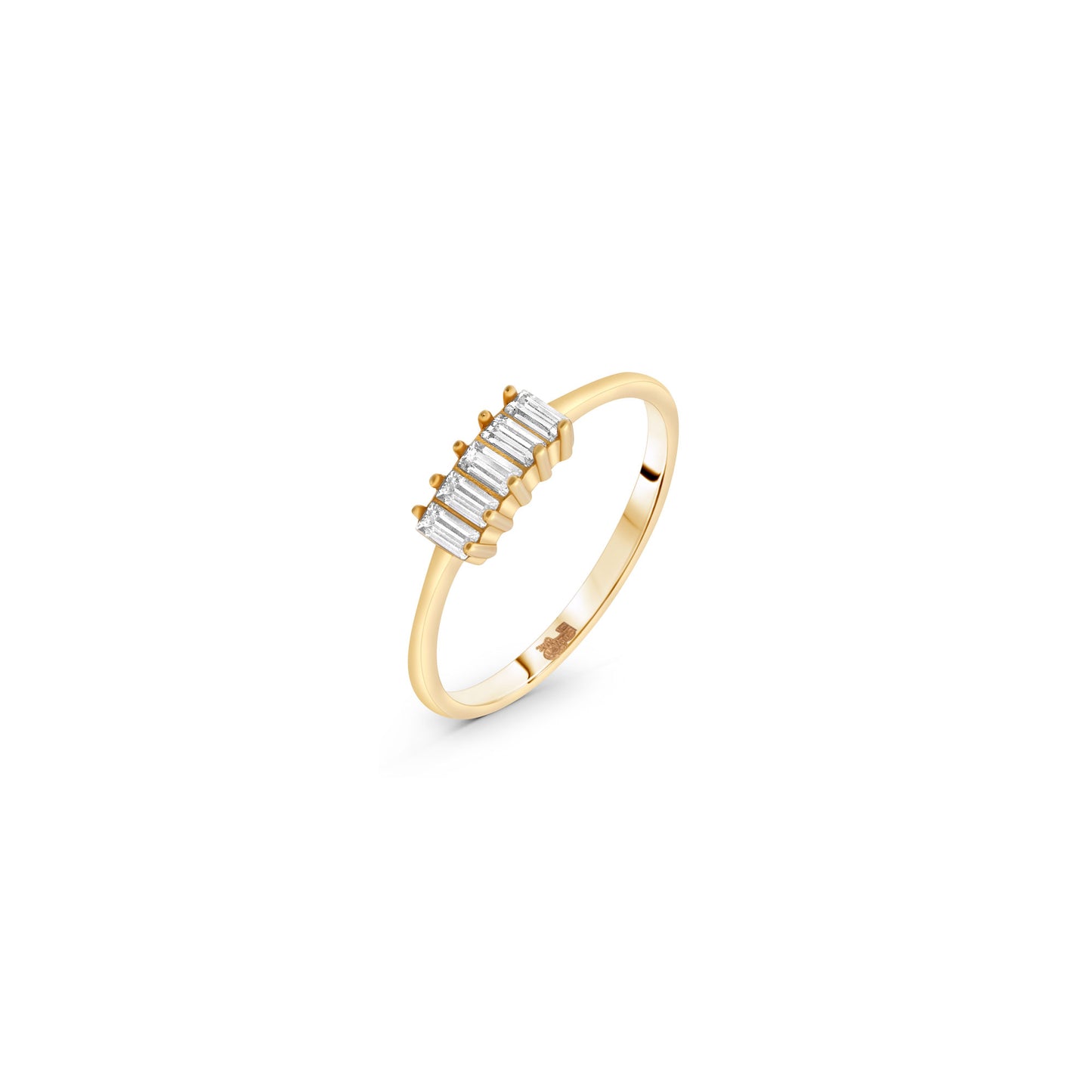 Five Baguette Stones Ring