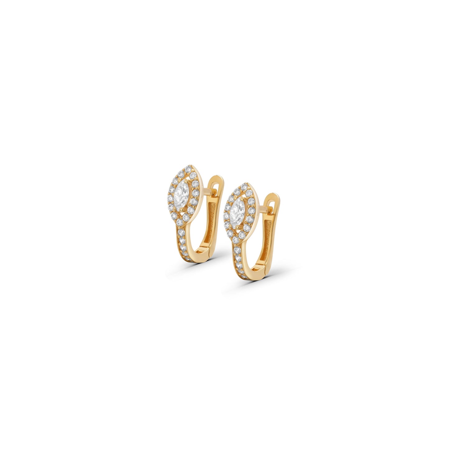 Marquise Stone Huggies