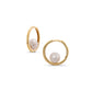 Circle Hoops with Pearls