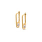 Pearl Paperclip Earrings