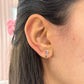Diamond and Tourmaline Column Stud