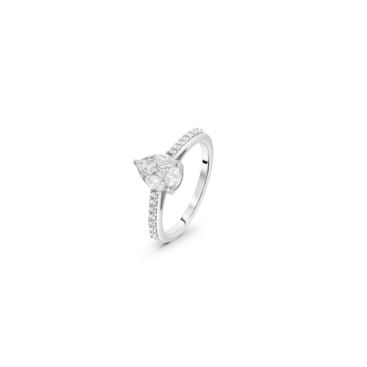 Classic Pear Diamond Ring