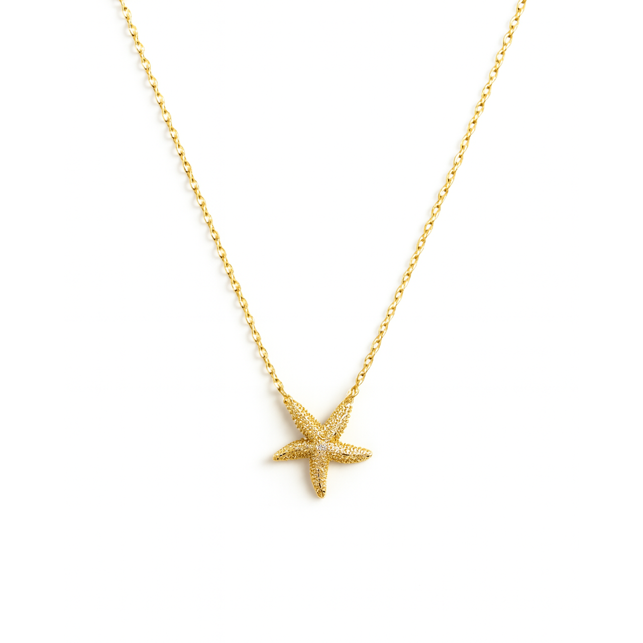 Gold Starfish Necklace