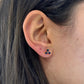 Sapphire Open Flower Stud