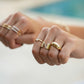 Scattered Stones Dome Ring