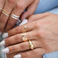 Scattered Stones Dome Ring